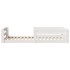Cama sin colchón madera maciza de pino blanca 80x200