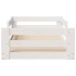 Estructura cama sin colchón madera maciza pino blanca