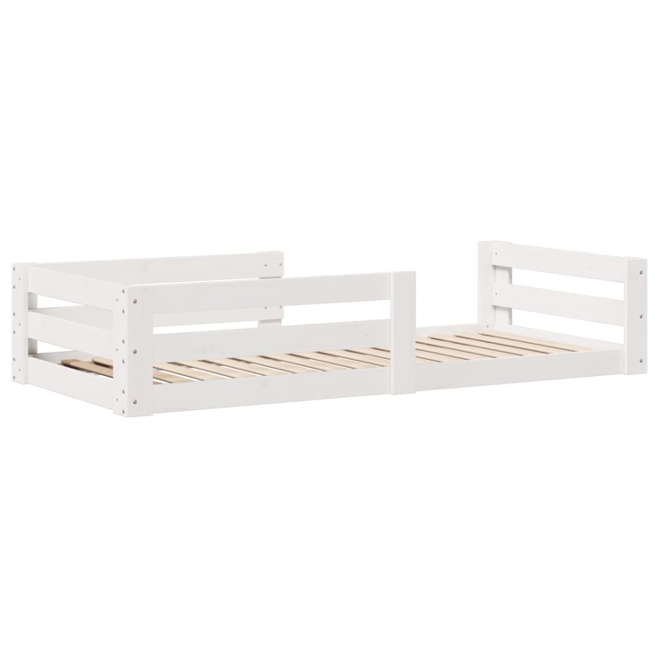 Estructura cama sin colchón madera maciza pino blanca