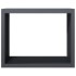 Leñero de acero gris antracita 100x40x80