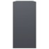 Leñero de acero gris antracita 100x40x80