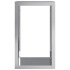 Leñero acero galvanizado 60x40x100