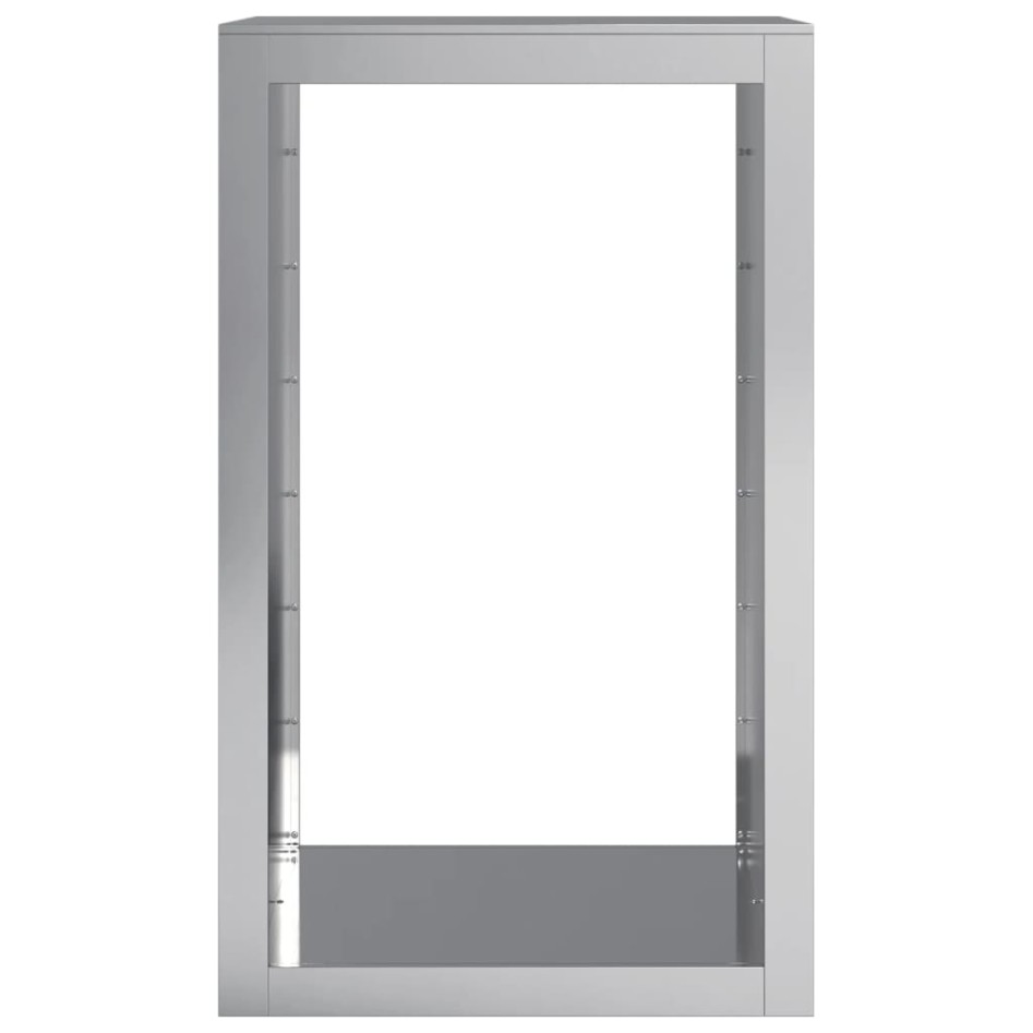 Leñero acero galvanizado 60x40x100