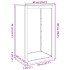 Leñero acero galvanizado 60x40x100
