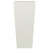 Jardineras 2 uds acero blanco 35x35x75