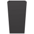 Jardineras 2 uds acero negro 45x45x75