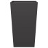 Jardineras 2 uds acero negro 45x45x75