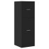 Armario botiquín madera de ingeniería negro 40x41x118