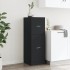 Armario botiquín madera de ingeniería negro 40x41x118
