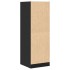 Armario botiquín madera de ingeniería negro 40x41x118