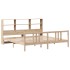 Cama con estantería sin colchón madera maciza de pino