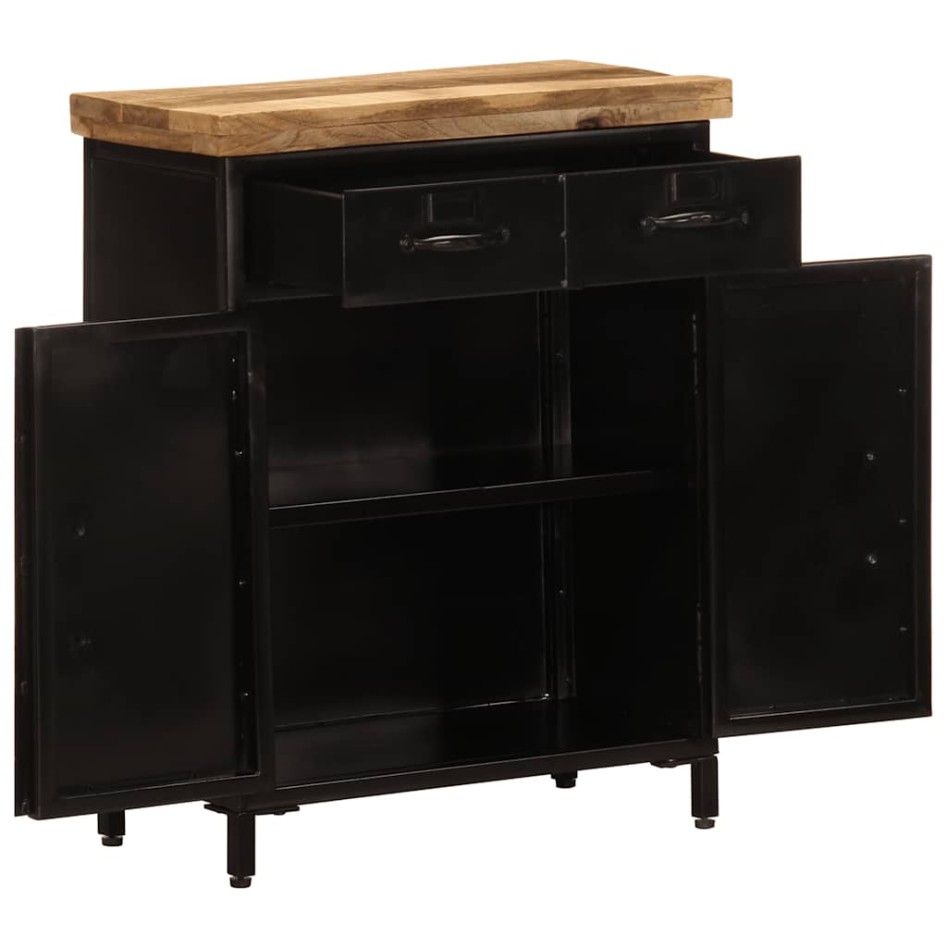 Aparador de madera maciza de mango 55x30x71