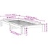 Estructura de cama sin colchón madera maciza de pino 90x190