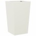 Jardineras 2 uds acero blanca 45x45x75