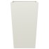 Jardineras 2 uds acero blanca 45x45x75