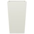 Jardineras 2 uds acero blanca 45x45x75