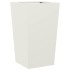Jardineras 2 uds acero blanca 45x45x75