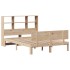 Cama con estantería sin colchón madera maciza de pino
