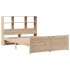 Cama con estantería sin colchón madera maciza de pino