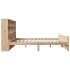 Cama con estantería sin colchón madera maciza de pino