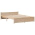 Cama con estantería sin colchón madera maciza de pino