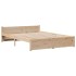 Cama con estantería sin colchón madera maciza de pino