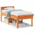 Estructura de cama sin colchón madera de pino marrón 90x200