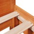 Estructura de cama sin colchón madera de pino marrón 90x200