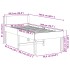 Estructura de cama sin colchón madera de pino marrón 90x200