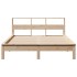Cama con estantería sin colchón madera maciza de pino