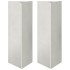 Jardineras triangulares 2 uds acero negro 30x26x75