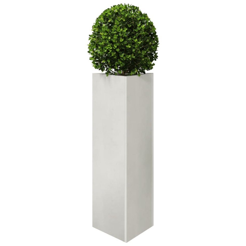 Jardineras triangulares 2 uds acero negro 30x26x75