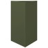 Jardineras triangulares 2 uds acero verde oliva 50x43x75
