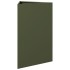 Jardineras triangulares 2 uds acero verde oliva 50x43x75