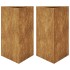 Jardineras triangulares 2 uds acero oxidado 50x43x75