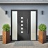 Jardineras triangulares 2 uds acero oxidado 50x43x75