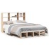 Cama con estantería sin colchón madera maciza 160x200
