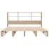 Cama con estantería sin colchón madera maciza 200x200