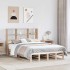 Cama con estantería sin colchón madera maciza 140x190
