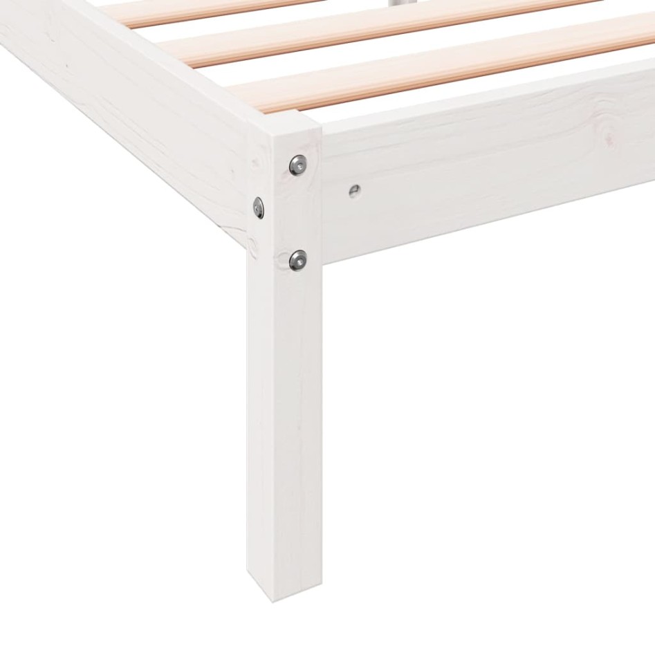 Cama extralarga sin colchón madera maciza pino blanca