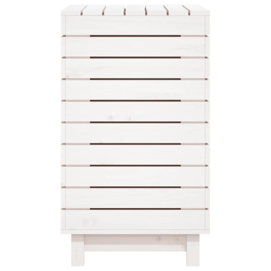 Cesto para la ropa sucia madera maciza pino blanco