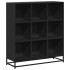 Estantería de madera ingeniería y metal negro 97,5x33x107,5