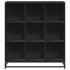 Estantería de madera ingeniería y metal negro 97,5x33x107,5