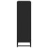 Estantería de madera ingeniería y metal negro 97,5x33x107,5