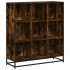 Estantería madera y metal roble ahumado 97,5x33x107,5