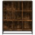 Estantería madera y metal roble ahumado 97,5x33x107,5