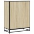 Zapatero de madera y metal roble Sonoma 75x38x97,5