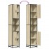 Armario de baño madera y metal roble Sonoma 35x37,5x188,5