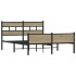 Estructura de cama sin colchón madera roble Sonoma 150x200