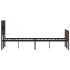 Estructura de cama sin colchón madera marrón roble 120x190